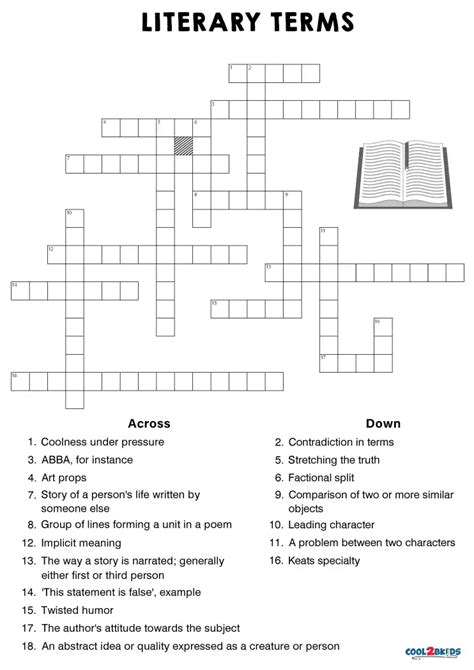 literary devices crossword|literary devices crossword printable.